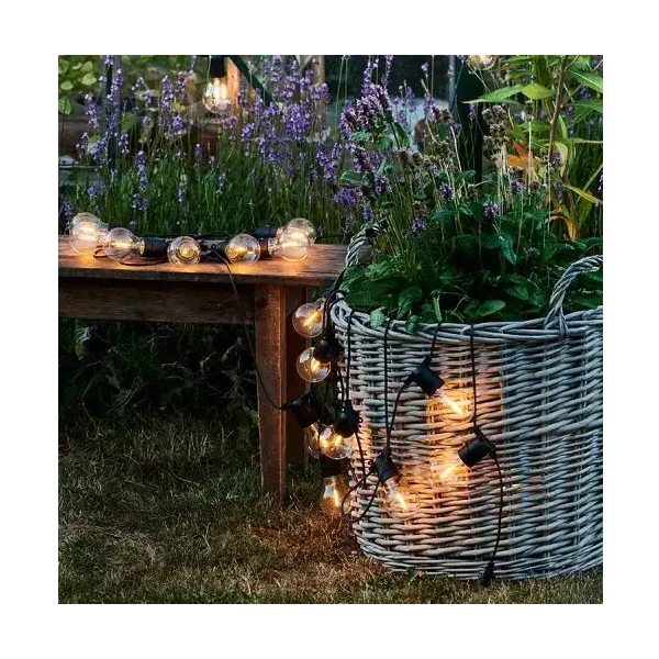 განათება LINUS Е27 12325 240V, 15m, Garland, Black