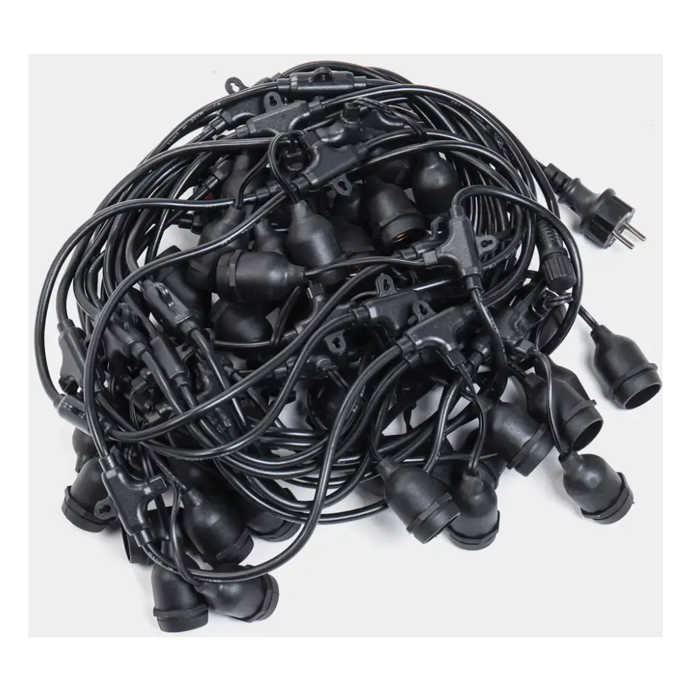განათება LINUS Е27 12325 240V, 15m, Garland, Black