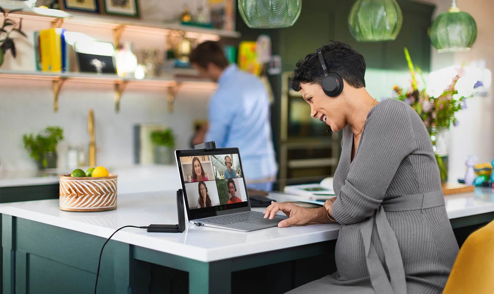 ყურსასმენი Jabra 25599-999-899 Evolve2 55, Headset, Wireless, Bluetooth ...